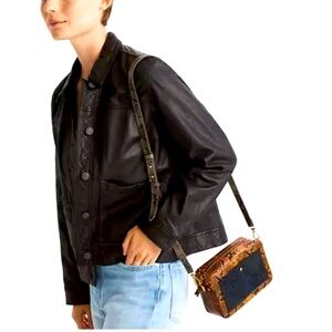 Madewell Washed Leather Chore Jacket